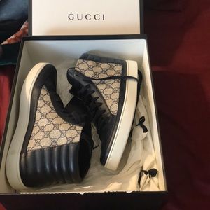 Gucci high top gg supreme navy